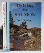 2x Graesser, Neil – “Fly Fishing for Salmon” 1982 1st edition and “Salmon” 1991 1st edition, both in