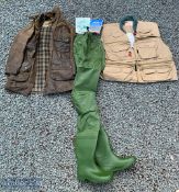 Barbour Solway Zipper Coat size XL, overall wear and signs of use, together with an England’s Fly