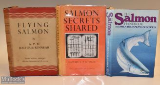 3x Fishing Books on Salmon – Balfour-Kinnear, G. P. R. “Flying Salmon” 1947 2nd edition, Smith, A.