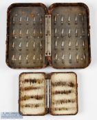 Hardy Bros England Neroda fly case/box with alloy clips internally for 40x flies, measures 16x9.