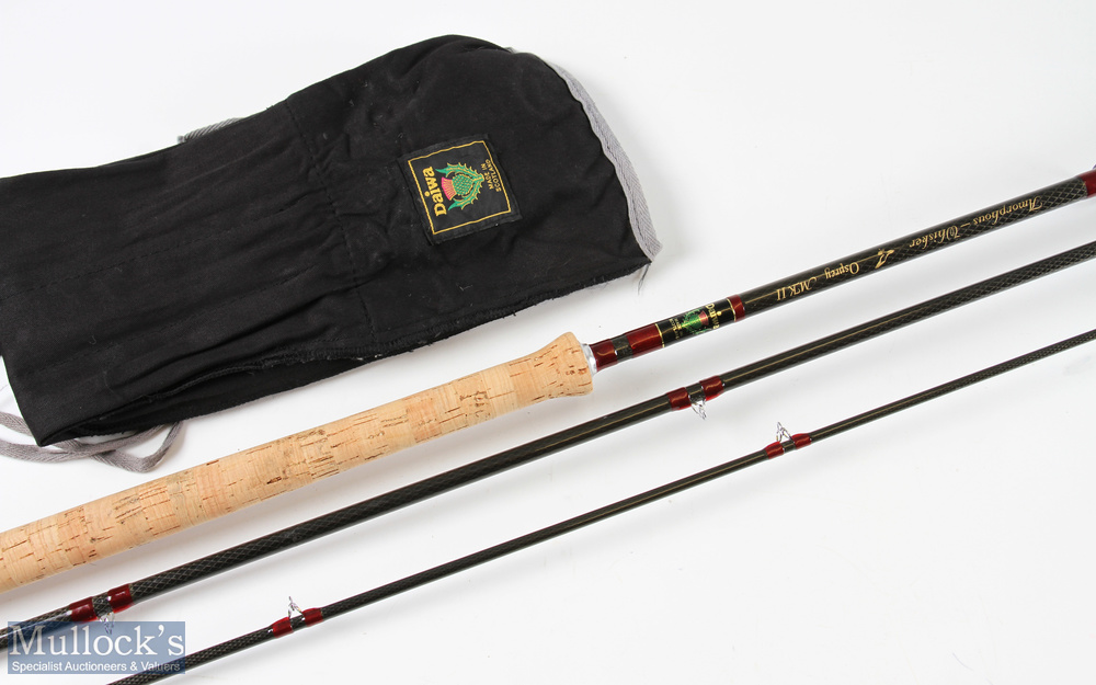 Daiwa made in Scotland Amorphous Whisker Osprey MkII salmon fly rod, casting Spey Special 14ft