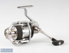 ABU Garcia Suveran S3000M spinning reel in silver finish, full bail arm, maker’s plaque to back,