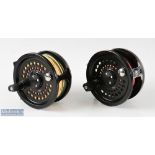 Scientific Anglers System Two 1011 Salmon fly reels in black finish, counter balance weights, rear