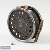 J Dickson and Son Edinburgh 4” salmon alloy fly reel with brass O line guide, constant check, smooth