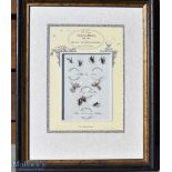 Framed Fishing Fly Display – Fishing Diary 1809-1819 of The Rev Richard Durnford of Chilbolton,