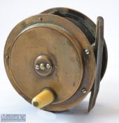 A&N C.S.L (Army & Navy) Makers, 105 Victoria St, Westminster Hercules style 3.75” brass reel –