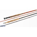 Daiwa trout special fishing rod 10ft 3ins 2pc line 7/9, soiled handle, in MCB; and Edgar Sealey