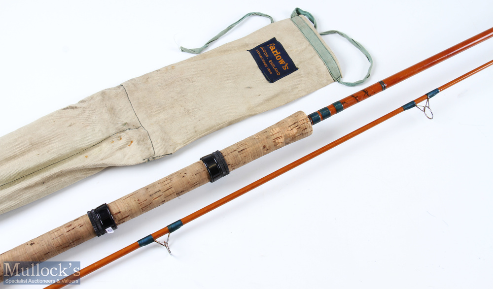 Farlow’s Holdfast 8ft glass fibre spinning rod 2pc with 17” handle with sliding rings in mcb