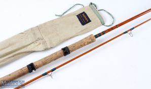 Farlow’s Holdfast 8ft glass fibre spinning rod 2pc with 17” handle with sliding rings in mcb