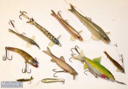 Collection of Percy Wadhams Nature Baits and other similar style Fishing Lures (10) 2x Percy Wadhams