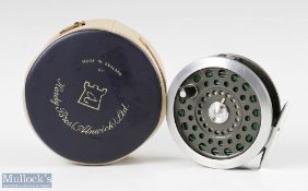 Hardy Bros England 3 5/8” Sunbeam 7/8 alloy fly reel with removable agate line guide, rear drag