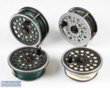 Daiwa 4 ¼” 813 alloy Salmon fly reel with line guide, smooth foot, with 2x spare spools, very little