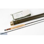 Fine Orvis T3 mid flex 6 2 7/8oz carbon fly rod 7ft 6in 2pc line 3#, appears unused, in MCB and