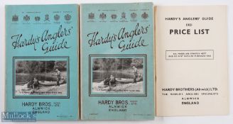 1951 and 1952 Hardy Bros Anglers’ Guides 58th and 59th editions with 1951 price guide supplement,