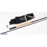 Fine Hardy Graphite De-Luxe fishing rod 10ft 2pc line 7/8, appears new, plastic on handle and