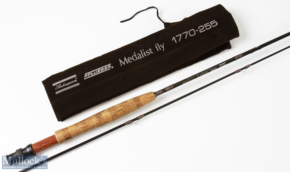 Shakespeare Plueger Medalist Graphite fly rod 2.55 m, 2pc line 5/6, in MCB, appears with very