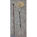 Hardy Bros England alloy and brass folding landing net Y shaped with folding head, handle measures