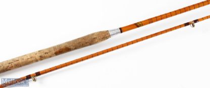 Allcocks ‘Pat Patricean’ 9ft split cane carp rod 2pc in cloth bag