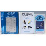 3x Fishing Books on Flies – Stewart, Tom “Two Hundred Popular Flies” 1984, Walker, C. F. “Lake Flies