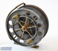 Allcocks Coxon 4” Aerial trotting reel – fitted with ventilated alloy drum with 8x holes to the