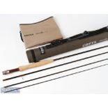Fine Grey’s Streamflex carbon fly rod 9ft 4pc line 4#, very lightly used with MCB and cordura tube