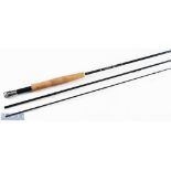 Vision Intro Carbon Trout fly rod 9ft 3pc line 6#, light use in cloth bag and plastic tube