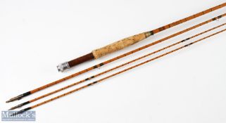 Hardy ‘The Fairy’ split cane fly rod 9ft 6ins 3pc plus spare tip, no bag