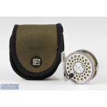 Hardy Bros England Flyweight 2 ½” alloy fly reel with line guide, smooth alloy foot marked A40831,