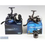 Shakespeare spinning reels including Omni XFS 2003.140 in good condition with maker’s card box,