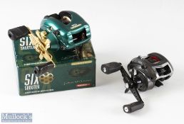 ABU Garcia Black Max bait casting reel in good condition together with a John Wilson Six Shooter