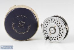 Hardy Bros England Marquis #7 Multiplier alloy trout fly reel with alloy smooth foot, quick