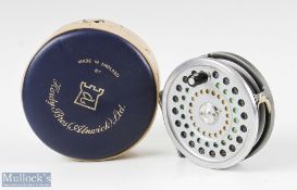 Hardy Bros England Marquis #8/9 alloy trout fly reel with smooth alloy foot, line guide, loaded with