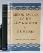 2x G. E. M. Skues Related Fishing Books – incl Skues “Minor Tactics of the Chalk Stream”, 1950 3rd