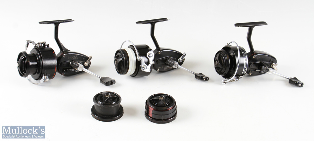 Selection of Mitchell spinning reels to include Garcia Mitchell 300A, 330 and a Mitchell Match