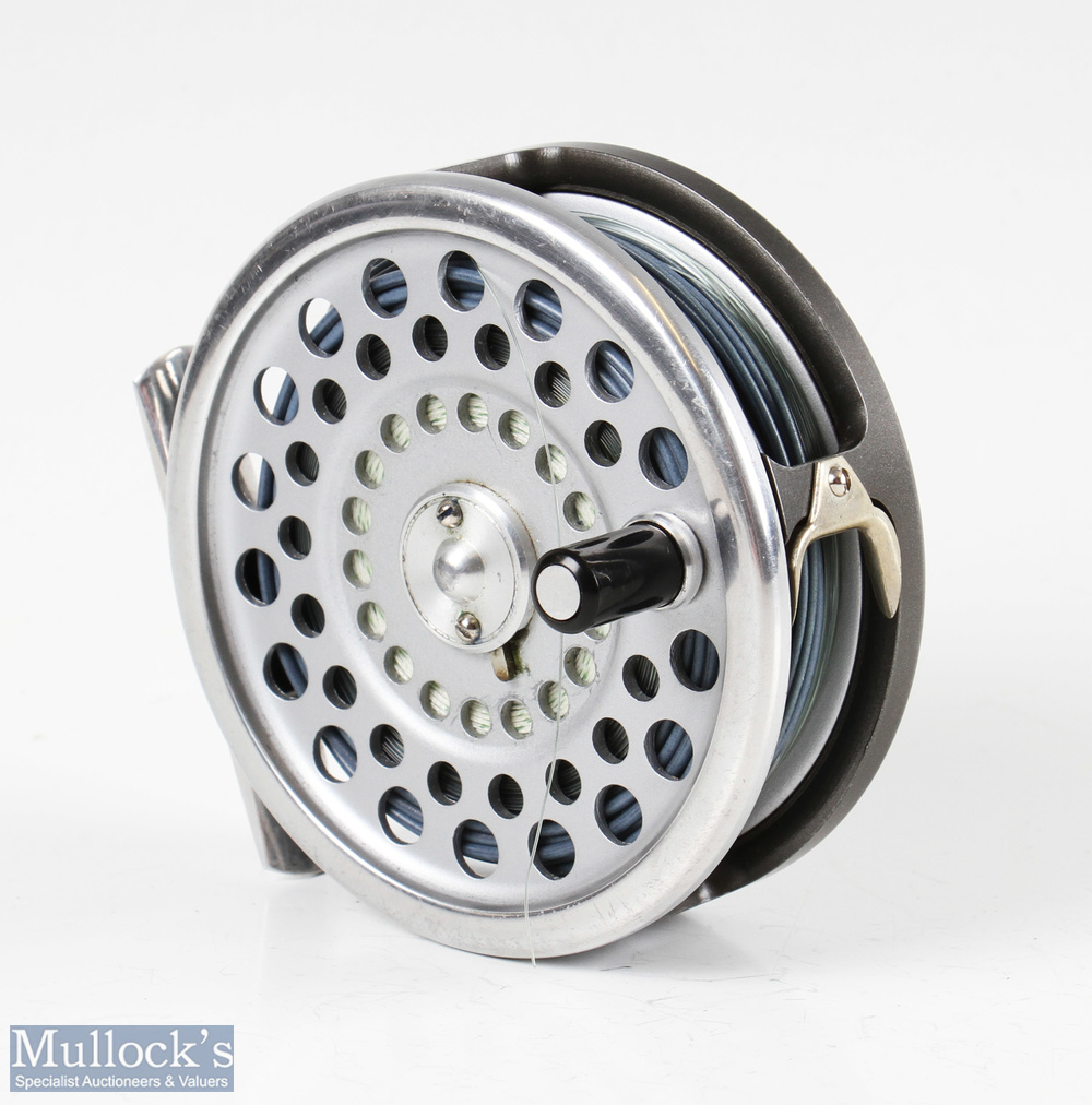 Hardy Bros England Marquis #6 alloy trout fly reel with alloy smooth foot, line guide, loaded with - Image 2 of 3