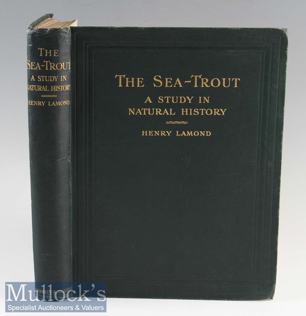 Lamond, Henry – The Sea-Trout, a Study in Natural History, 1916 1st edition, coloured frontis of a