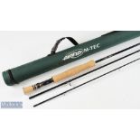 Airflow Forty Plus carbon fly rod 9ft 6ins 3pc line 7, very light use, MCB and cordura tube