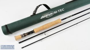 Airflow Forty Plus carbon fly rod 9ft 6ins 3pc line 7, very light use, MCB and cordura tube
