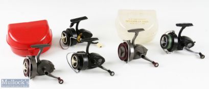 Selection of K P Morritt fixed spool reels featuring Intrepid Regent Intrepid De-Luxe, Intrepid