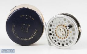 Hardy Bros England Marquis #6 alloy trout fly reel with alloy smooth foot, line guide, loaded with