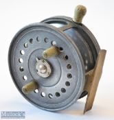 Scarce Reuben Heaton The ‘Bute’ Patent 4.5” Alloy Silex style casting reel – stamped A & W