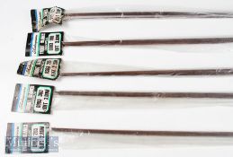 5x Shakespeare trout rod blanks (Magna glass) in 8.5ft (x2), 9.5ft & 10ft (x2) lengths