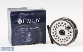 Hardy Bros England 3 ¼” Viscount 130 alloy fly reel with smooth alloy foot, rear drag, constant