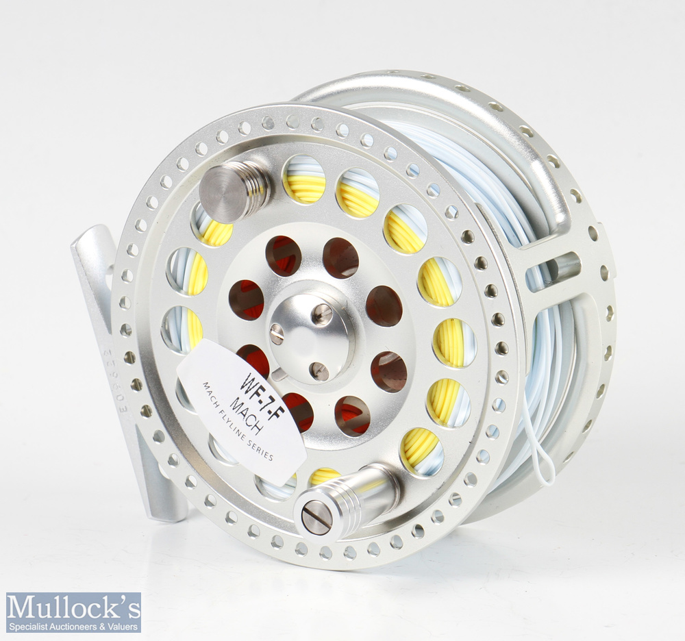 Fine Hardy Angel2 7/8 high tech large arbour fly reel and spare spool with rear disc adjuster - Image 2 of 3