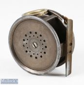 Hardy Bros England 3 ¾” (Eunuch) Perfect alloy Salmon fly reel with nickel revolving line guide,