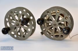 2x Interesting Vintage 4.75” Taxie No. 3128 Side-Mounted Sea-Trolling Lightweight Fishing Reels –