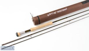 Orvis Western 3 tip flex trout fly rod 10ft 3pc line 7#, with light use in cordura tube
