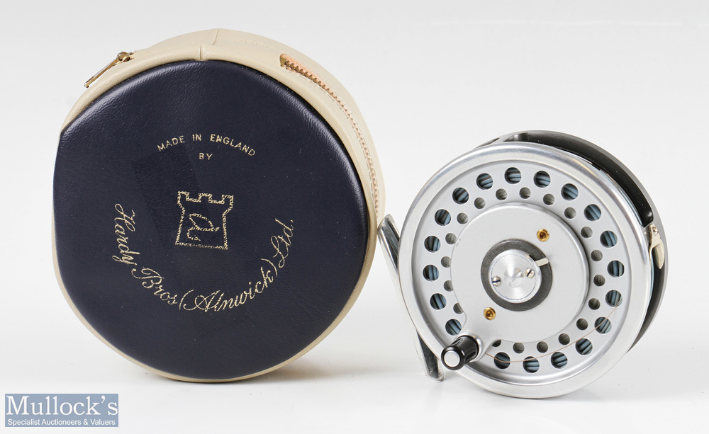 Hardy Bros England Marquis #7 Multiplier alloy trout fly reel with alloy smooth foot, quick