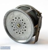 Hardy Bros Alnwick The Perfect 3.75” Alloy Fly Reel c1912 – fitted with the ”New Patent Compensating