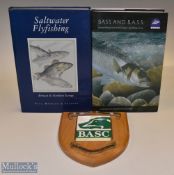 Morgan, Paul (Signed) – Saltwater Fly Fishing Britain & Northern Europe Book HB with DJ, plus Bass